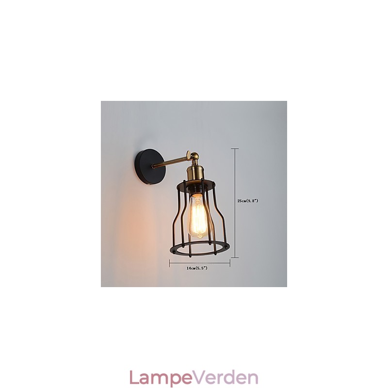 Loft vintage væglamper Industriel Edison Mode Enkelhed Væglamper Metal Base Cap