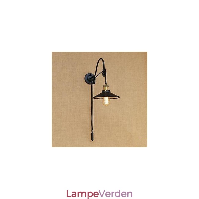 Løftende Spisestue Væglampe Med Justerbar Gevind Længde Retro Kreativ Karakter Soveværelse Væglampe Jern