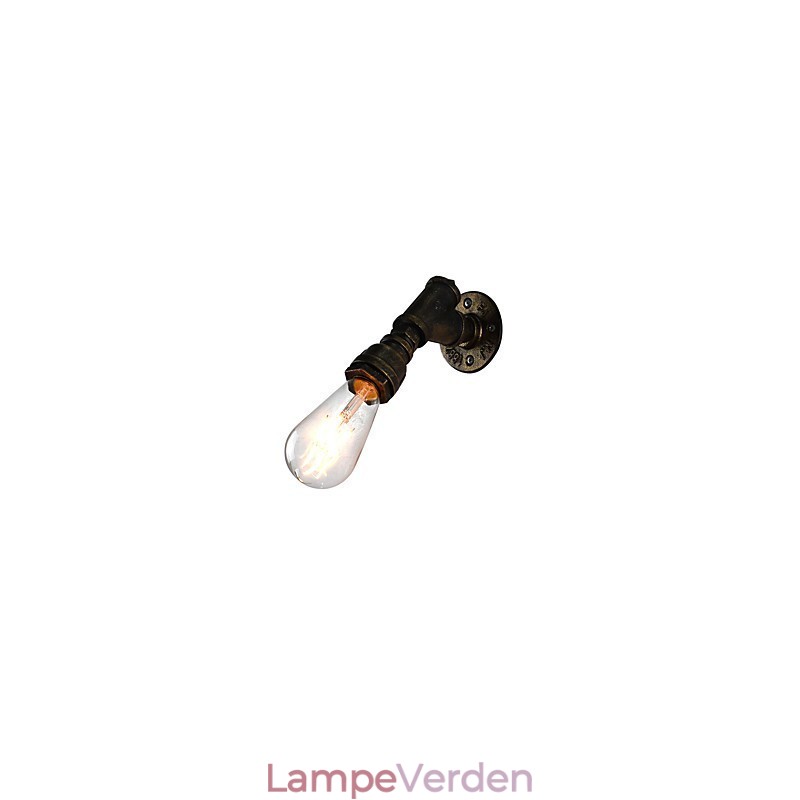 Væglampe Væglamper Vægjern Væglampe Stum Sort Lyssværd Lampe På Væg