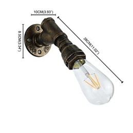 Væglampe Væglamper Vægjern Væglampe Stum Sort Lyssværd Lampe På Væg