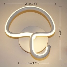 Moderne Minimalistisk Lampe Soveværelse Sengelampe Gange Hotel Projekt Belysning Aluminium Cirkulær Væglampe