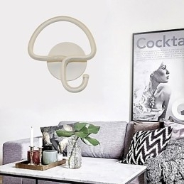 Moderne Minimalistisk Lampe Soveværelse Sengelampe Gange Hotel Projekt Belysning Aluminium Cirkulær Væglampe