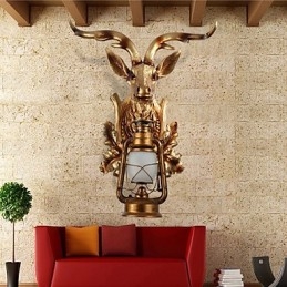 Moderne moderne traditionel klassisk rustik lodge-malerifunktion til Mini Style Ambient Light