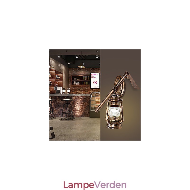 Rustik Lodge Malerfunktion til Mini Style Uplight Væglamper Væglampe C