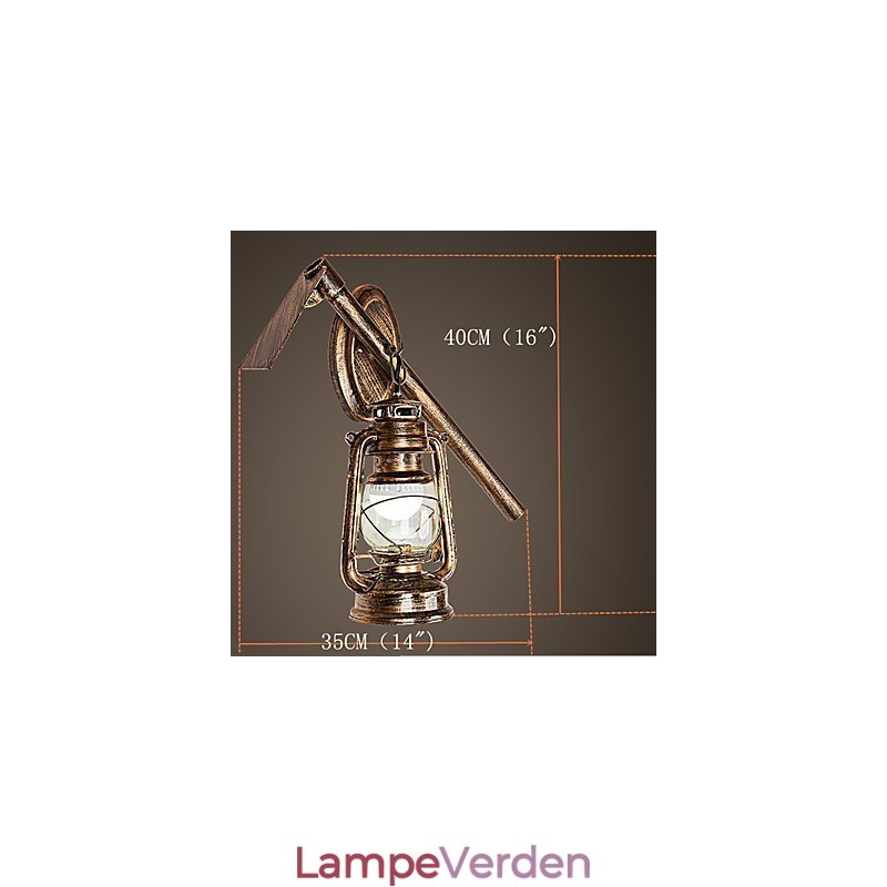 Rustik Lodge Malerfunktion til Mini Style Uplight Væglamper Væglampe C