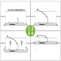 Moderne moderne maleri Metal Flush Mount