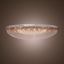 Moderne moderne krystal krom metal flush Mount