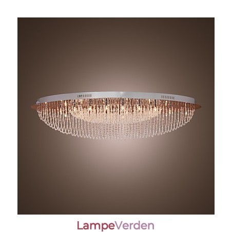 Moderne moderne krystal krom metal flush Mount