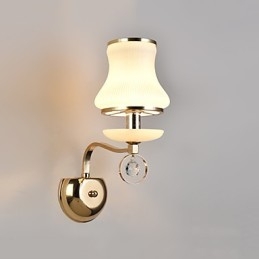 Moderne moderne galvaniseret funktion til Crystal Ambient Light Wall Sconces Wall Light