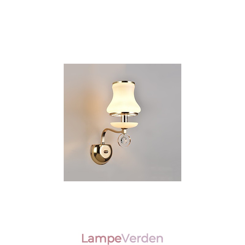 Moderne moderne galvaniseret funktion til Crystal Ambient Light Wall Sconces Wall Light