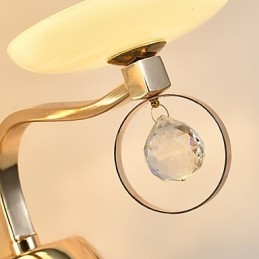 Moderne moderne galvaniseret funktion til Crystal Ambient Light Wall Sconces Wall Light