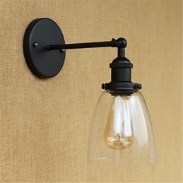 Country Retro Painting Feature til Mini Style Øjenbeskyttelse Ambient Light Wall Sconces