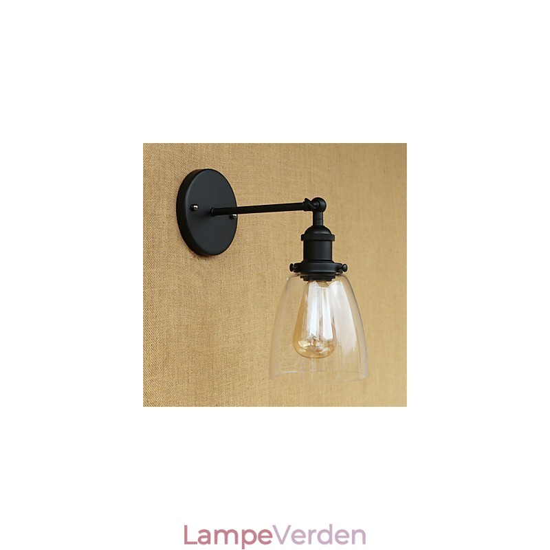 Country Retro Painting Feature til Mini Style Øjenbeskyttelse Ambient Light Wall Sconces