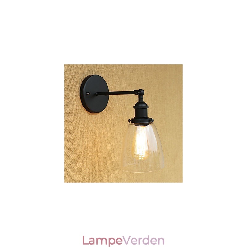 Country Retro Painting Feature til Mini Style Øjenbeskyttelse Ambient Light Wall Sconces