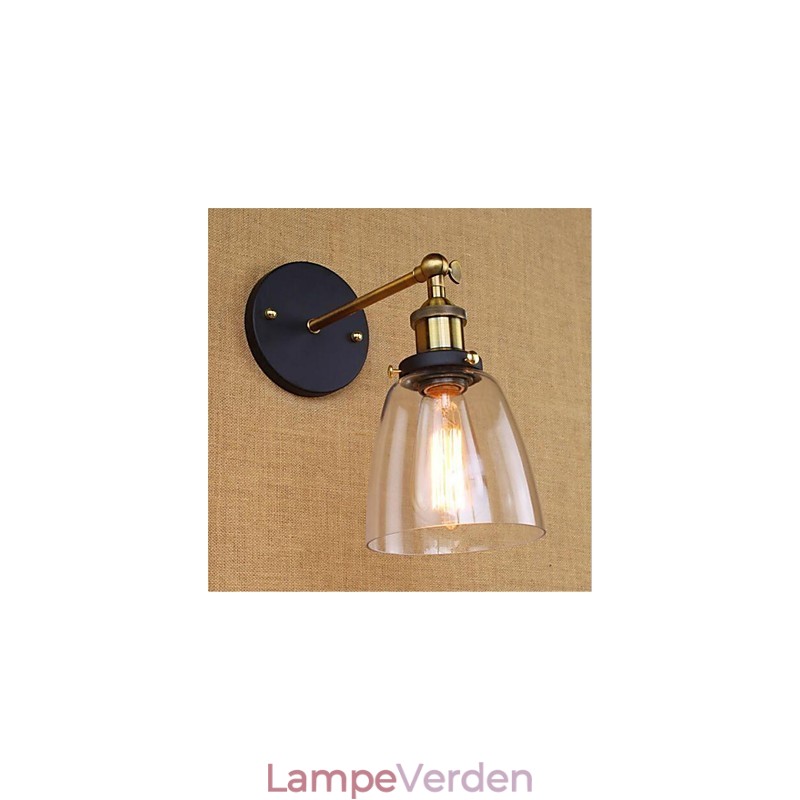 Country Retro Painting Feature til Mini Style Øjenbeskyttelse Ambient Light Wall Sconces