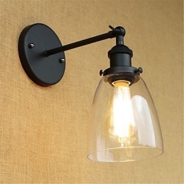 Country Retro Painting Feature til Mini Style Øjenbeskyttelse Ambient Light Wall Sconces