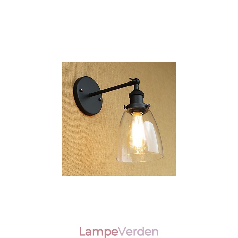 Country Retro Painting Feature til Mini Style Øjenbeskyttelse Ambient Light Wall Sconces