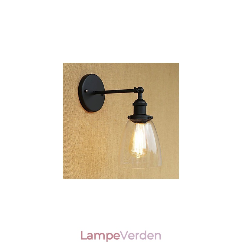 Country Retro Painting Feature til Mini Style Øjenbeskyttelse Ambient Light Wall Sconces