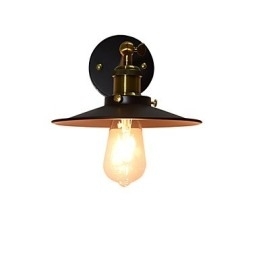 Mal Enkeltvæg Jern Væglampe Stum Sort Lyssværd Lampe På Væg