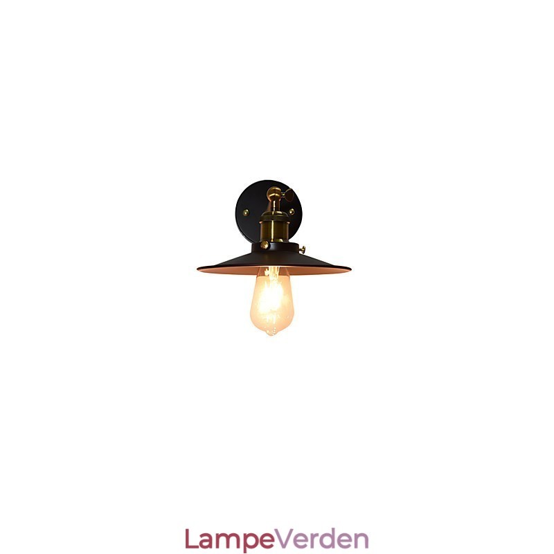 Mal Enkeltvæg Jern Væglampe Stum Sort Lyssværd Lampe På Væg
