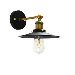 Mal Enkeltvæg Jern Væglampe Stum Sort Lyssværd Lampe På Væg