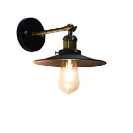 Mal Enkeltvæg Jern Væglampe Stum Sort Lyssværd Lampe På Væg