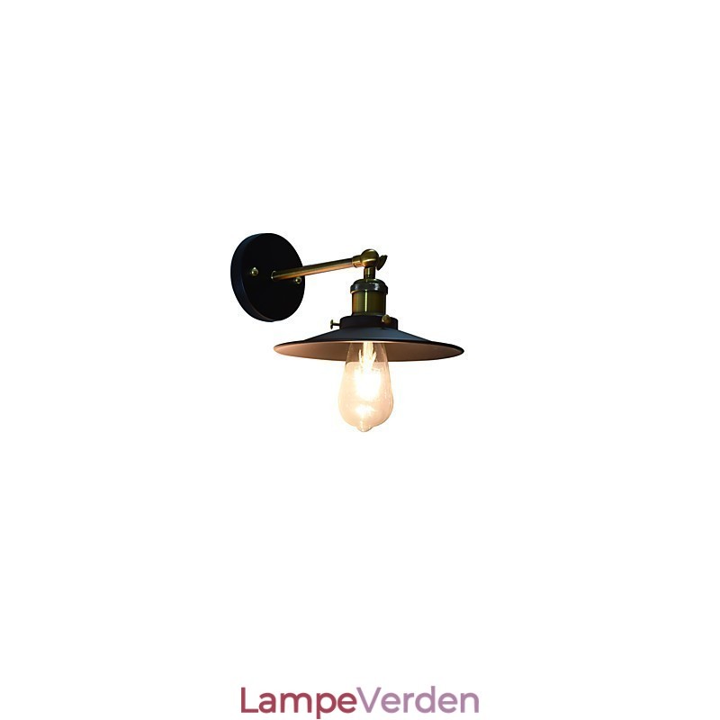 Mal Enkeltvæg Jern Væglampe Stum Sort Lyssværd Lampe På Væg