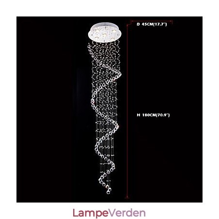 Krystal Pendel Lysekrone Belysning 5 Lys Sølv Canpoy Klar K9 Krystal Helix Loftslamper Krystal Pendel Lysekrone Belysning 5 Lys Sølv Canpoy Klar K9 Krystal Helix Loftslamper