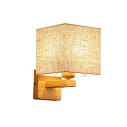 Minimalistisk massivt træ bordlampe Sengebordslampe