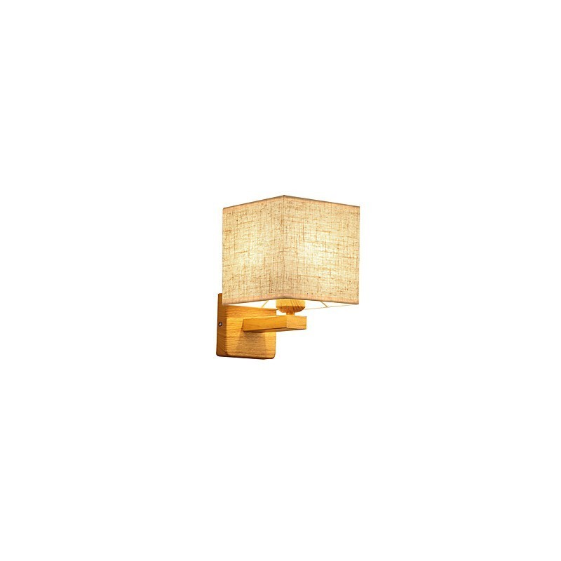 Minimalistisk massivt træ bordlampe Sengebordslampe