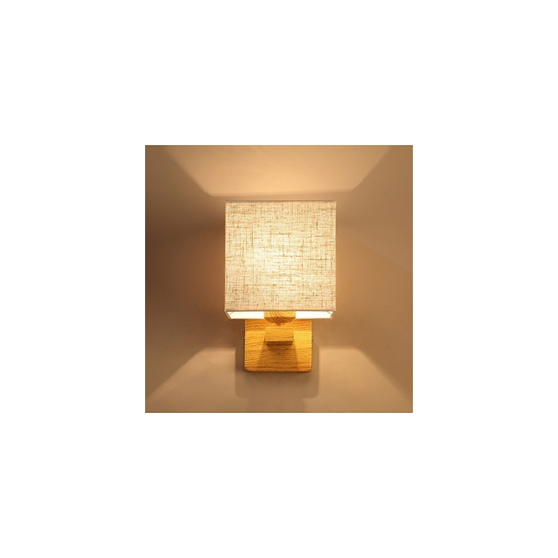 Minimalistisk massivt træ bordlampe Sengebordslampe