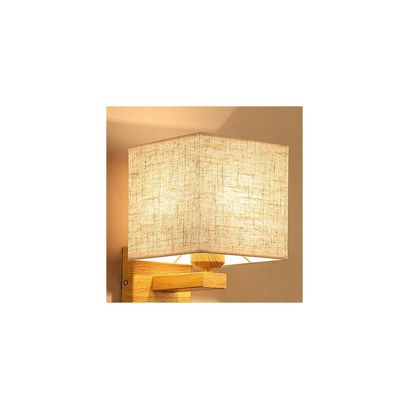 Minimalistisk massivt træ bordlampe Sengebordslampe