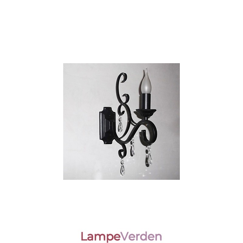 Krystal stearinlys Lampe Jern Kreativ Personlighed Korridor Trappedekoration Sengelampe Væglampe