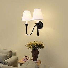 Rustik Lodge Black Oxide Finish Funktion til øjenbeskyttelse Ambient Light Wall Sconces Wall Light