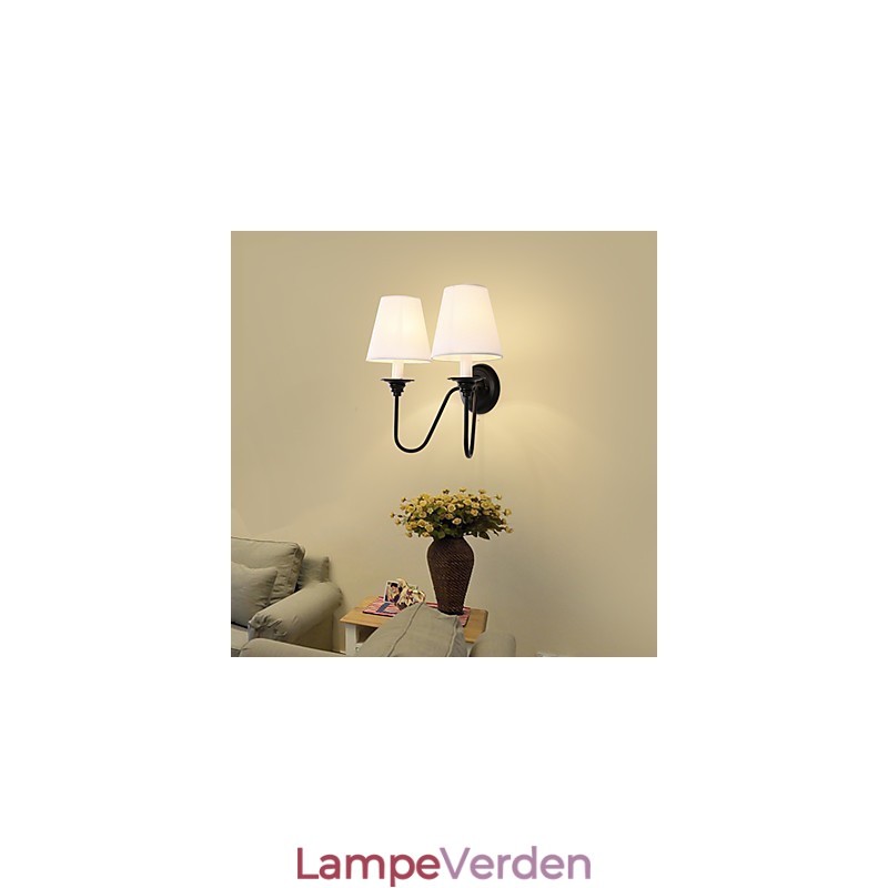 Rustik Lodge Black Oxide Finish Funktion til øjenbeskyttelse Ambient Light Wall Sconces Wall Light