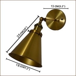 Væglampe Væglamper Vægjern Væglampe Stum Sort Lyssværd Lampe På Væg