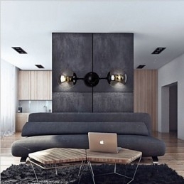 Rustik Lodge Country galvaniseret funktion til Mini Style Ambient Light Wall Sconces Wall Light