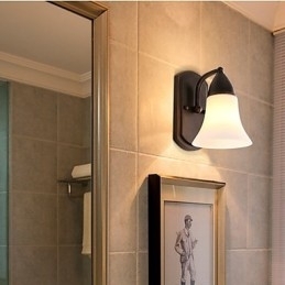 Rustik Lodge Black Oxide Finish Funktion til øjenbeskyttelse Ambient Light Wall Sconces Wall Light