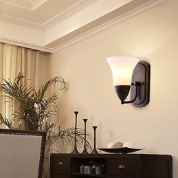 Rustik Lodge Black Oxide Finish Funktion til øjenbeskyttelse Ambient Light Wall Sconces Wall Light