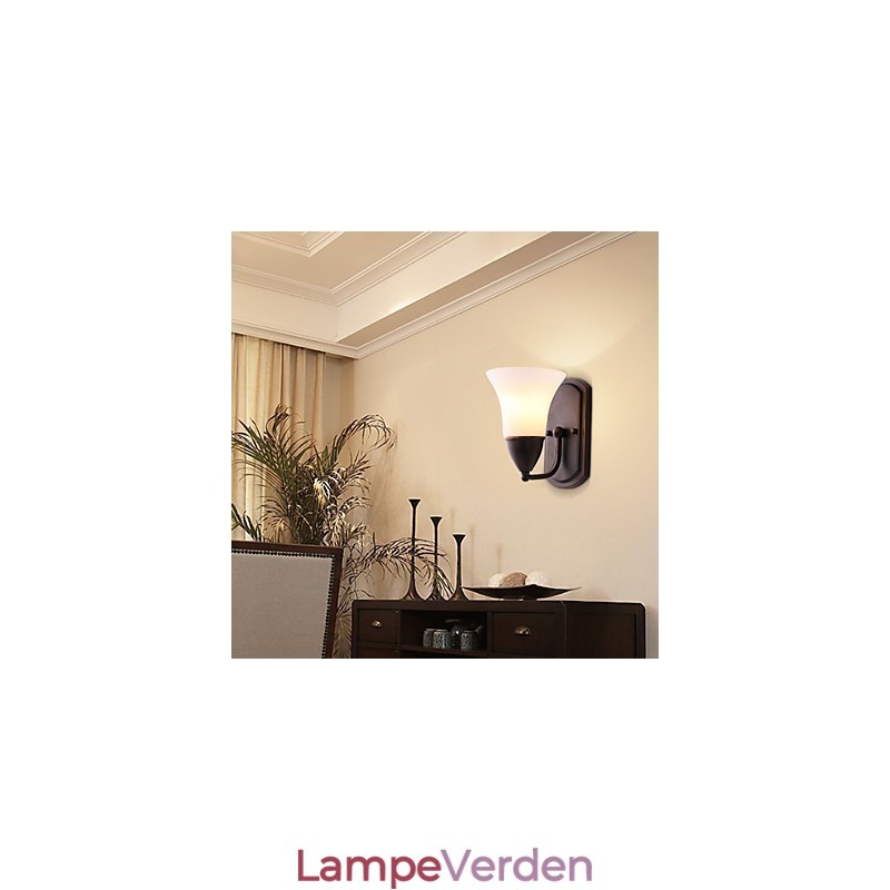 Rustik Lodge Black Oxide Finish Funktion til øjenbeskyttelse Ambient Light Wall Sconces Wall Light