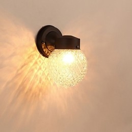 Væglampe Moderne Moderne Sort Oxide Finish Funktion til Mini Style Ambient Light Wall Sconces