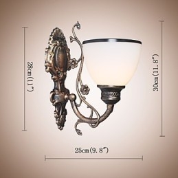 Enkel amerikansk væglampe Sengelampe Stue Dekorativ lampe Smedejern europæisk stil Kreativ væglampe