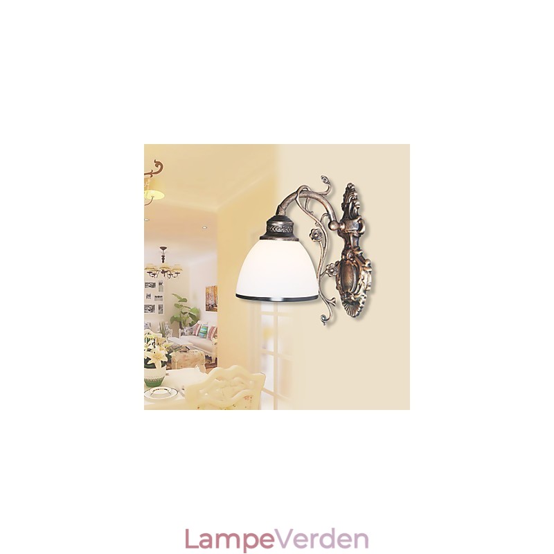 Enkel amerikansk væglampe Sengelampe Stue Dekorativ lampe Smedejern europæisk stil Kreativ væglampe