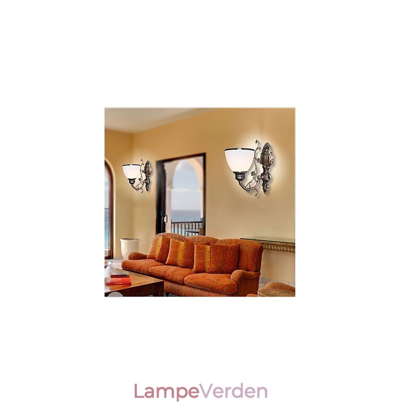 Enkel amerikansk væglampe Sengelampe Stue Dekorativ lampe Smedejern europæisk stil Kreativ væglampe