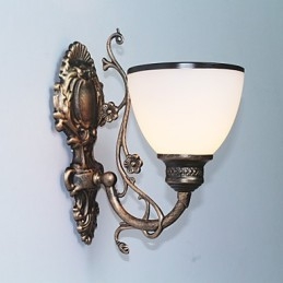 Enkel amerikansk væglampe Sengelampe Stue Dekorativ lampe Smedejern europæisk stil Kreativ væglampe