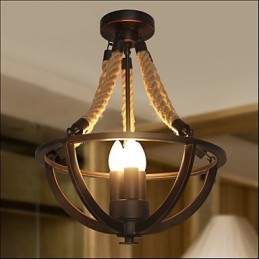 American Ceiling Retro Rope Simple Lampe
