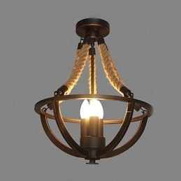 American Ceiling Retro Rope Simple Lampe