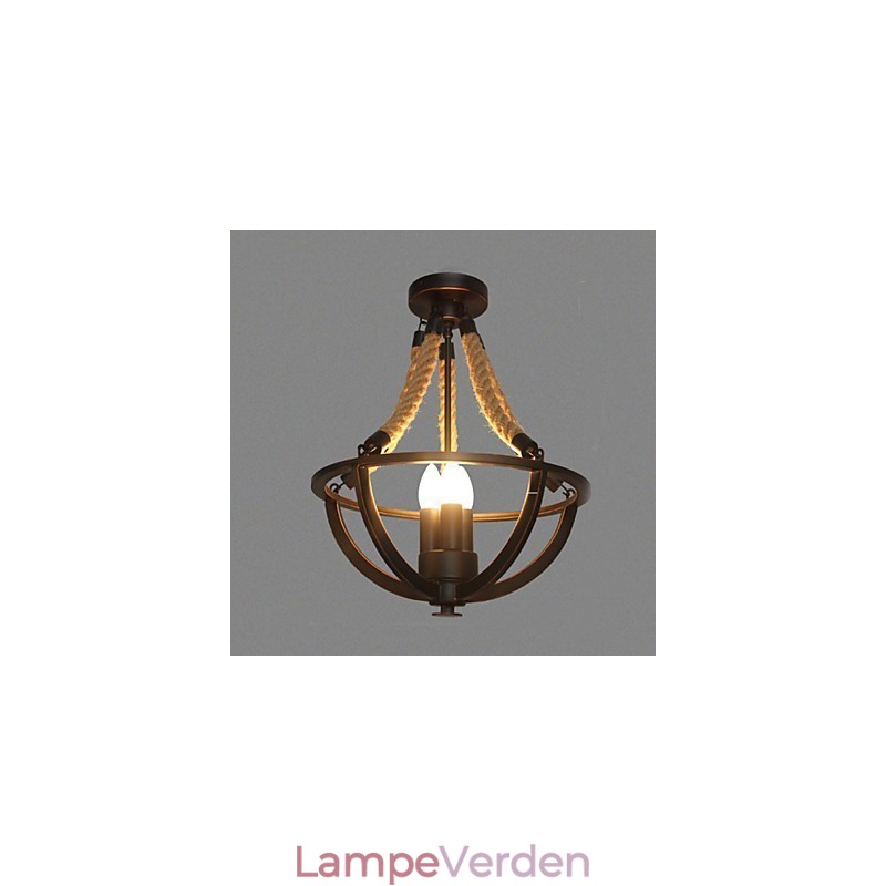 American Ceiling Retro Rope Simple Lampe