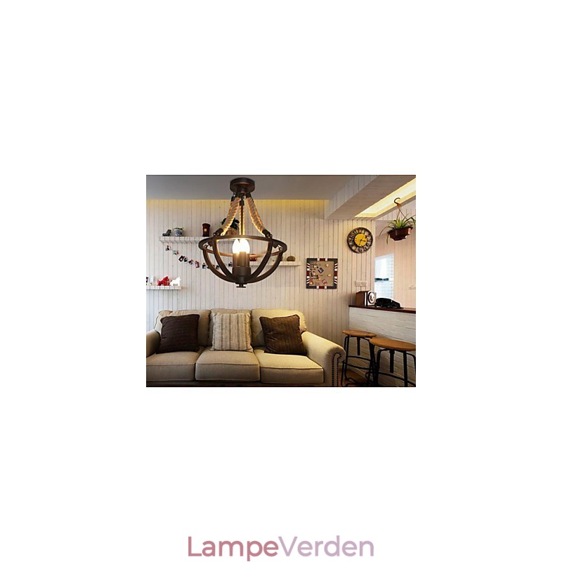 American Ceiling Retro Rope Simple Lampe