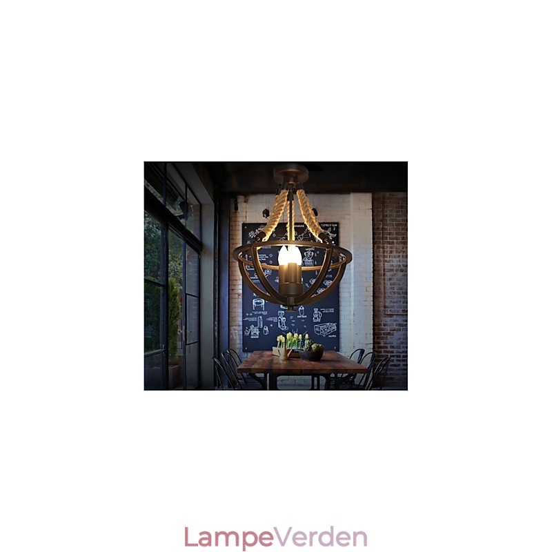 American Ceiling Retro Rope Simple Lampe